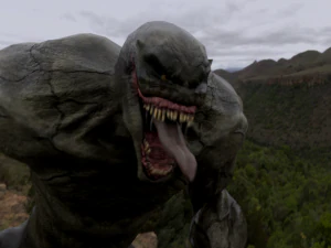 human hybrid monster-alien creature 3D Model