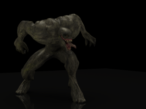 human hybrid monster-alien creature Modello 3D