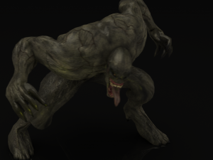 human hybrid monster-alien creature Modello 3D