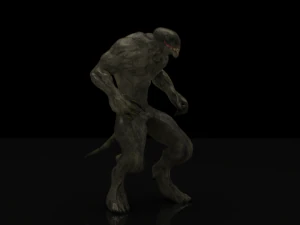 human hybrid monster-alien creature 3D Model