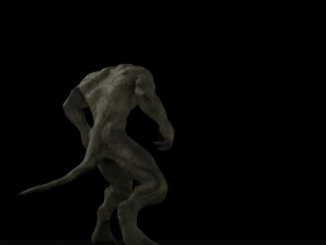 human hybrid monster-alien creature 3D Model
