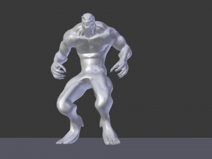 human hybrid monster-alien creature Modello 3D