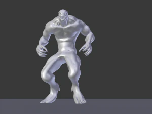 human hybrid monster-alien creature 3D Model