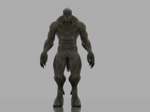 human hybrid monster-alien creature Modello 3D