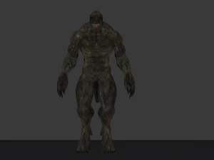 human hybrid monster-alien creature 3D Model