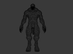 human hybrid monster-alien creature 3D Model