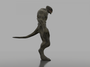 human hybrid monster-alien creature Modello 3D