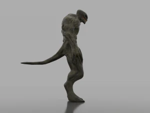 human hybrid monster-alien creature 3D Model