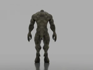 human hybrid monster-alien creature 3D Model