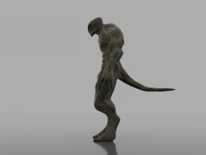 human hybrid monster-alien creature 3D Model