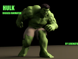 Hulk 2003 manipulado e animado Modelo 3D
