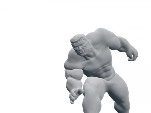 hulk 2003 rigged and animated 3D Model