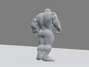 hulk 2003 rigged and animated 3D Model