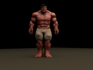red hulk rigged and animated 3D मॉडल
