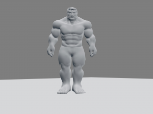 red hulk rigged and animated 3D मॉडल