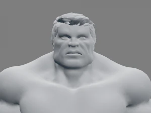 red hulk rigged and animated 3D Model