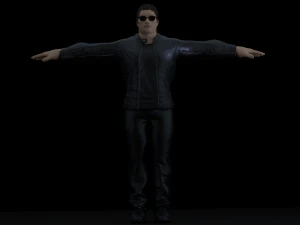 terminator t-800 rigged and animated 3D Model