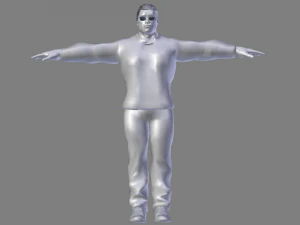 terminator t-800 rigged and animated 3D Model