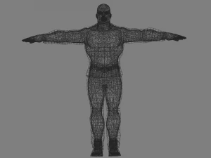 terminator t-800 rigged and animated 3D Model