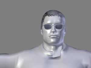 terminator t-800 rigged and animated 3D Model