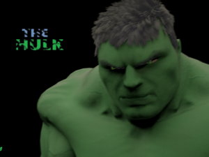 the hulk rigged and animated 3D Model