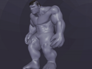 the hulk rigged and animated 3D Model