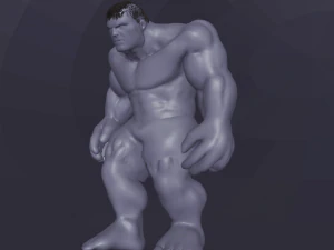 the hulk rigged and animated 3D Model