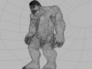 the hulk rigged and animated 3D Model