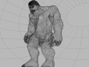 the hulk rigged and animated 3D Model