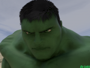 the hulk rigged and animated 3D Model