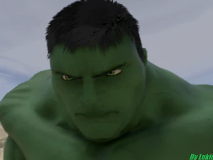 the hulk rigged and animated 3D Model