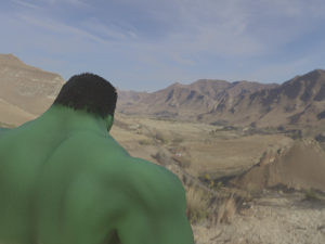 the hulk rigged and animated 3D Model