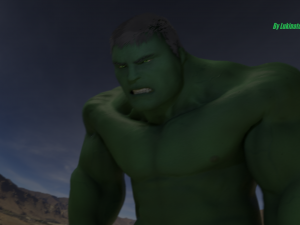the hulk rigged and animated 3D Model