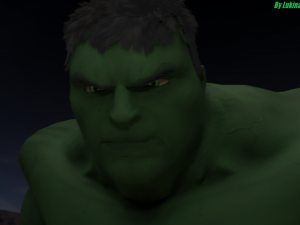 the hulk rigged and animated 3D Model