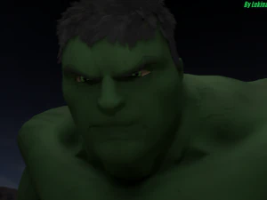 the hulk rigged and animated 3D Model