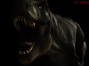 tyrannosaurus rex jurassic park inspired rigged-animated 3Dモデル