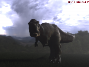 tyrannosaurus rex jurassic park inspired rigged-animated 3Dモデル