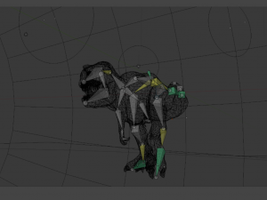tyrannosaurus rex jurassic park inspired rigged-animated 3Dモデル