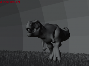 tyrannosaurus rex jurassic park inspired rigged-animated 3Dモデル