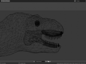 tyrannosaurus rex jurassic park inspired rigged-animated 3Dモデル