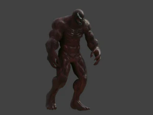 carnage rigged and animated 3D Model