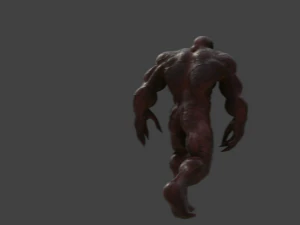 carnage rigged and animated 3D Model