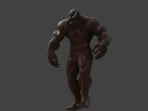 carnage rigged and animated 3D Model