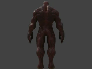 carnage rigged and animated 3D Model