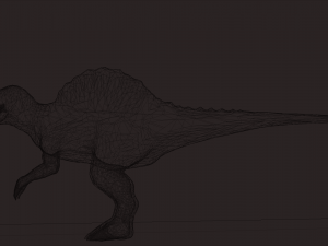 spinosaurus jurassic park 3 rigged and animated 3D Модель