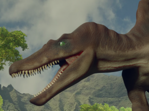 spinosaurus jurassic park 3 rigged and animated 3D Модель