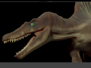 spinosaurus jurassic park 3 rigged and animated 3D Модель