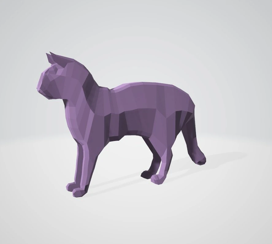 lowpolycat 3D Model .c4d .max .obj .3ds .fbx .stl .blend