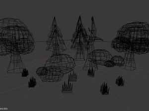 packsnownaturelowpolly Model 3D