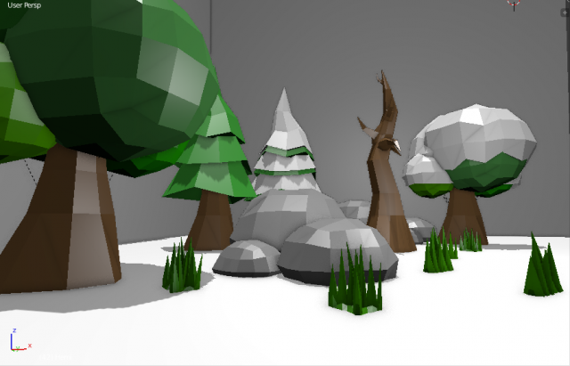 packsnownaturelowpolly Model 3D .c4d .max .obj .3ds .fbx .stl .blend 